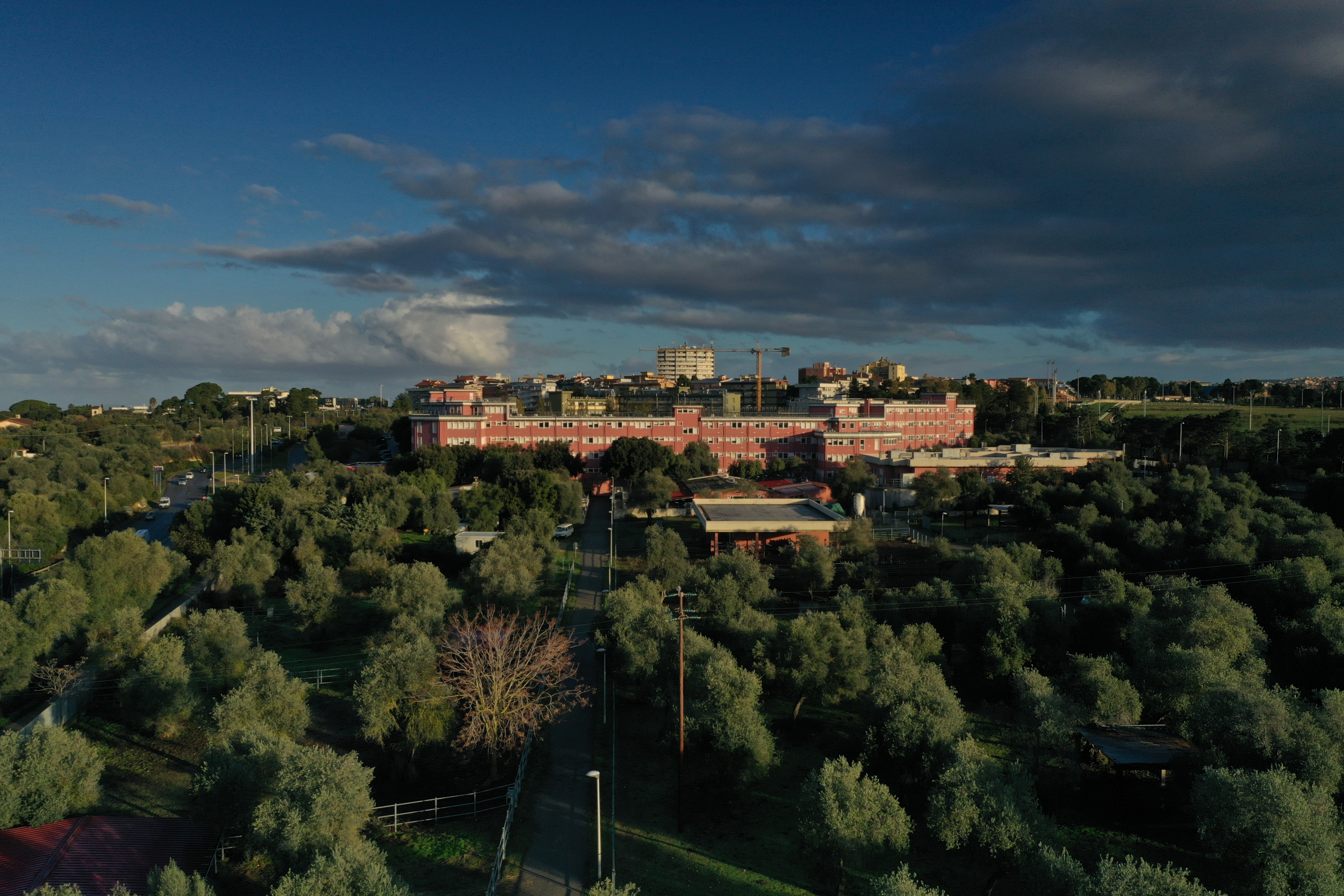 Foto aerea del Dipartimento di Medicina Veterinaria Sassari