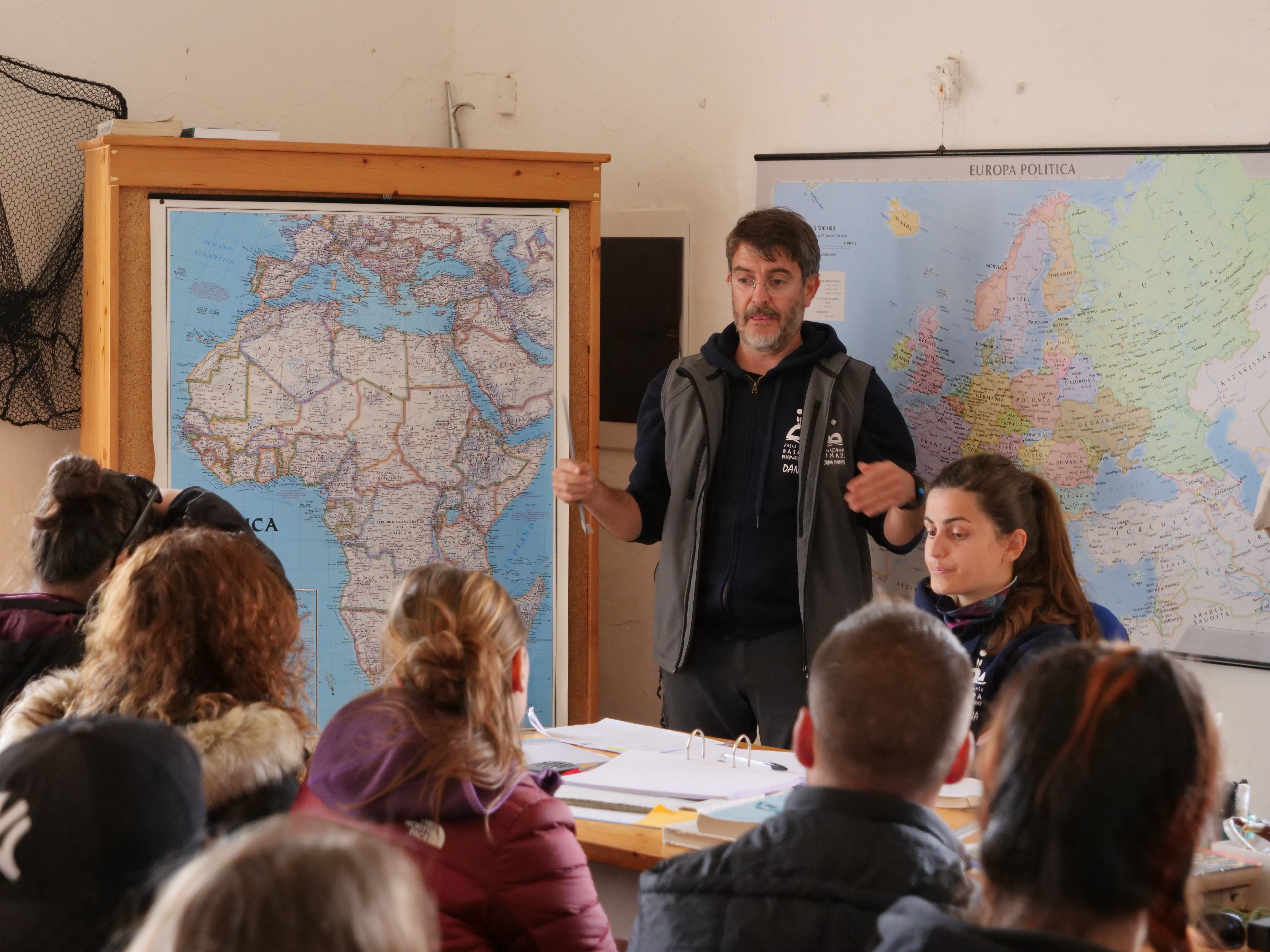 Studenti del corso di laurea magistrale in Wildlife Management a lezione