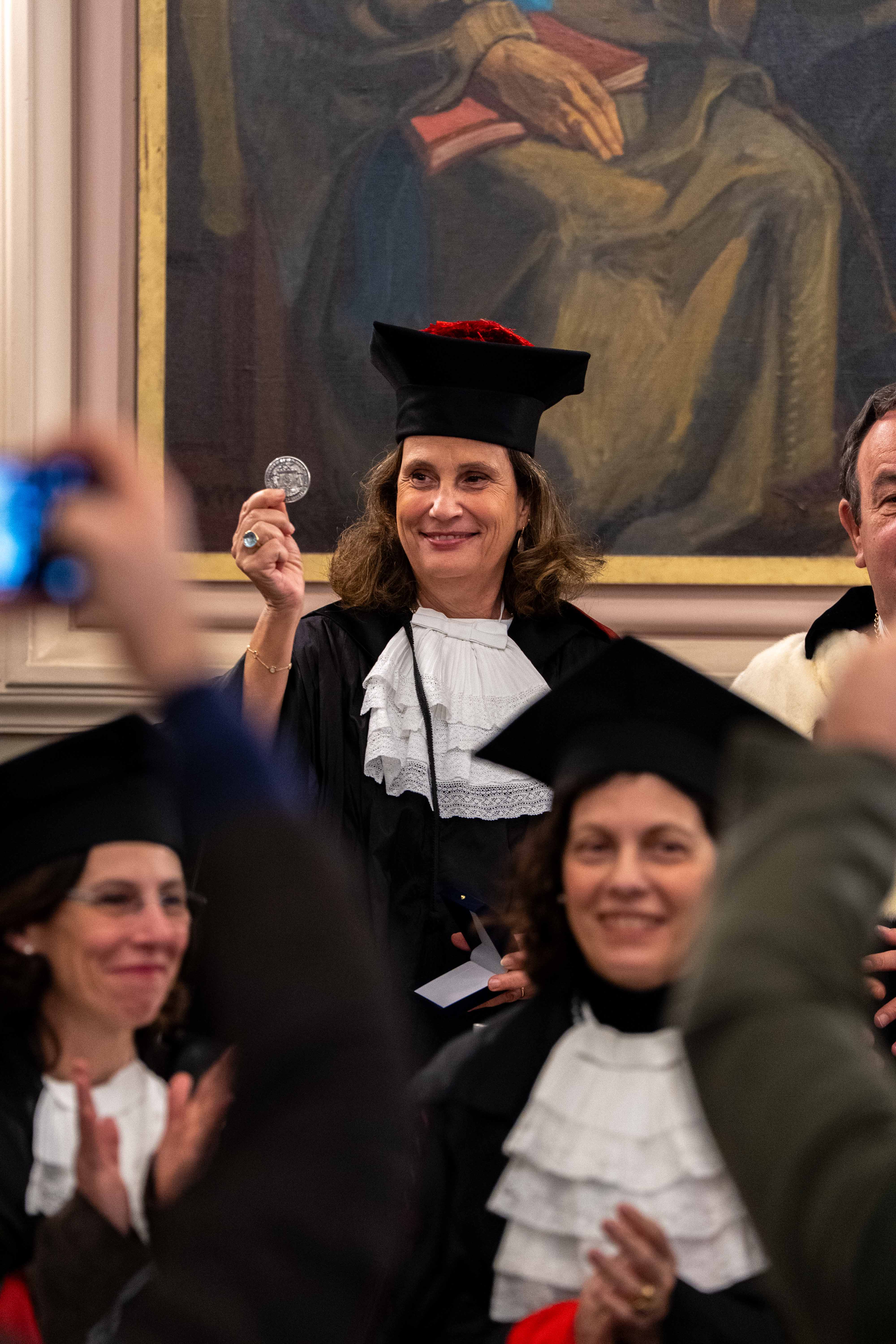La Professoressa Ilaria Capua durante la Cerimonia