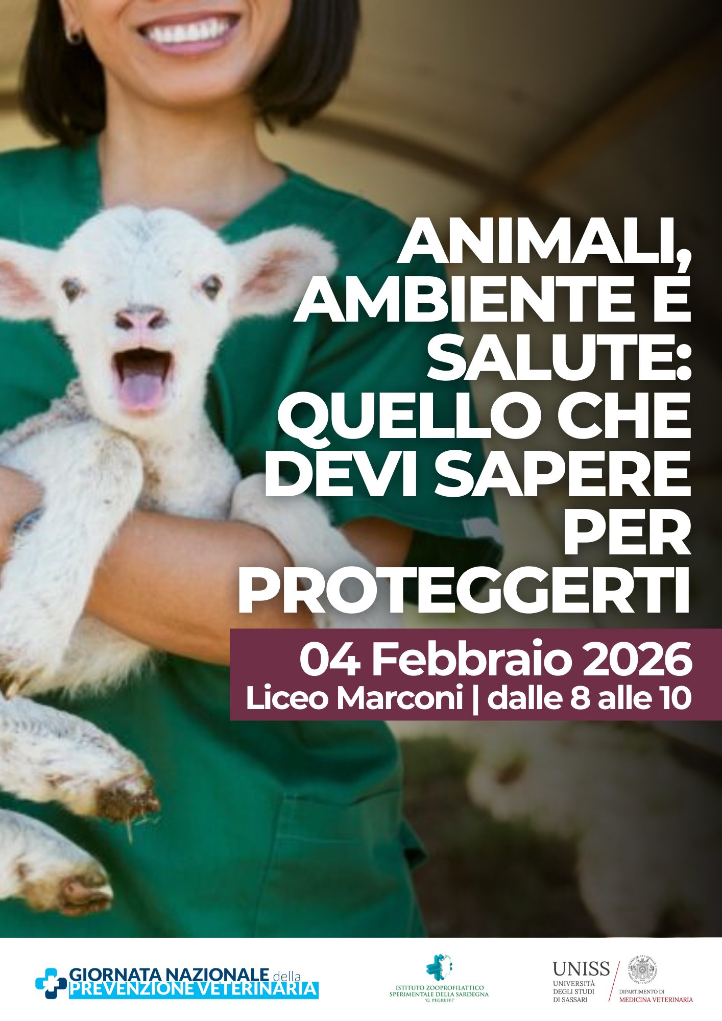 Locandina dell'incontro organizzato al Liceo Marconi il 4 febbraio 2026