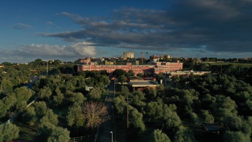 Foto aerea del Dipartimento di Medicina Veterinaria Sassari