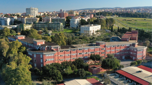 Foto aerea del Dipartimento di Medicina Veterinaria Sassari