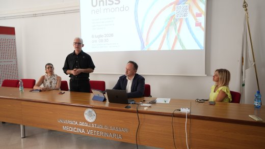 Un momento dell'incontro "Uniss nel mondo" dedicato ai progetti di cooperazione internazionale dell'Università di Sassari