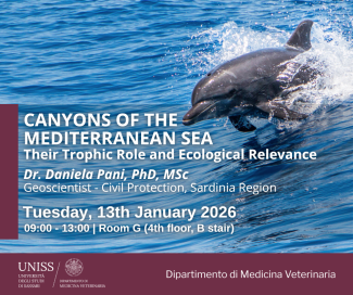 Locandina del seminario Canyons of the Mediterranean "Sea: trophic role and ecological relevance"