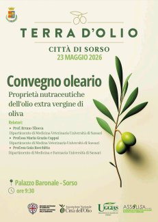 Locandina Convegno Oleario in programma il 23 maggio 2026 a Sorso